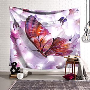 Wall Tapestry Art Decor Blanket Curtain Hanging Home Bedroom Living Room Decoration Polyester Butterfly miniinthebox