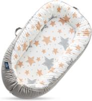 Little Story Soft Breathable Fiberfill Newborn Lounger Bed - Galaxy Grey LS_NBLB11_MU