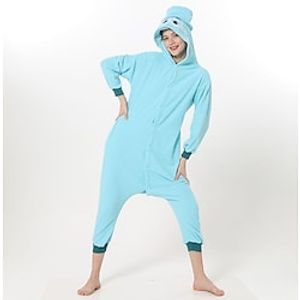 Adults' Kigurumi Pajamas Nightwear Cartoon Character Onesie Pajamas Flannel Cosplay For Men and Women Carnival Animal Sleepwear Cartoon Festival / Holiday Costumes miniinthebox