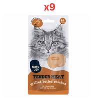 Kitty Joy Tender Meat Grilled Boiled Chicken Cat Treats 25G (Pack of 9)