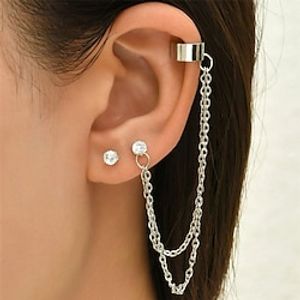 1 Pair Ear Cuff For Women's Street Date Beach Alloy Classic Fashion Lightinthebox