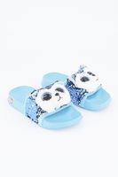 Kids Girls Flippable Sequin Pool Slides Blue Kids Girls Flippable Sequin Pool Slides Blue