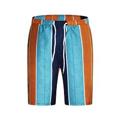 Men's Casual Shorts Shorts Beach Shorts Knee Length Pants Inelastic Patchwork Mid Waist Rainbow S M L XL XXL miniinthebox Men's Casual Shorts Shorts Beach Shorts Knee Length Pants Inelastic Patchwork Mid Waist Rainbow S M L XL XXL miniinthebox
