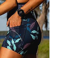 Women's Men's Cycling Padded Shorts Cycling Bib Shorts Cycling Pants Summer Bike Shorts Bib Shorts Padded Shorts  Chamois UV Resistant Quick Dry Sports Dark Grey  Mineral Green  Red and White Lightinthebox - thumbnail