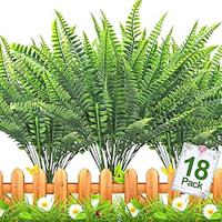 18 Pack Artificial Boston Fern Realistic Artificial Flowers Plant Seven-Leaf Persian Grass, Boston Ferns, Perfect Indoor and Outdoor Greenery Decor Lightinthebox