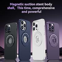 Phone Case For iPhone 15 Pro Max Plus iPhone 14 13 12 Pro Max Plus Back Cover with Stand Holder Support Wireless Charging Shockproof PC Metal Lightinthebox