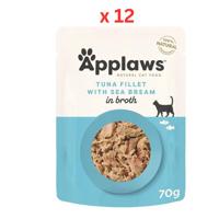 Applaws Tuna & Sea Bream Adult Wet Cat Food 12 x 70g