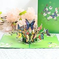 3D Greeting Cards Pop UP Happy Birthday Greeting Invitation Cards Laser Cut Boy Girl Kids Gift Card Thank You Cards Mothers Father's Day. Lightinthebox - thumbnail