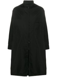 Yohji Yamamoto single-breasted cotton coat - Black