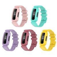 5 Pack Compatible with Fitbit Ace 3 Bands for Kids Silicone Replacement Band Water Resistant Fitness Watch Straps for Fitbit Ace 3 Kid's Band miniinthebox - thumbnail