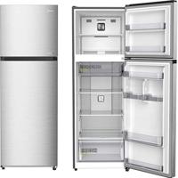 Midea 489L Gross Top Mount Double Door Refrigerator 2 Doors Frost Free Fridge Freezer With Smart Sensor & Humidity Control, Active-C Fresh, Multi-Air Flow, Electronic Control, Silver - MDRT489MTE46