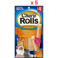 Inaba Churu Chicken Recipe Wraps Chicken Recipe 40G/4 Sticks Per Pack (Pack of 5)