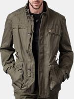 Stand Collar Military Jacket - thumbnail