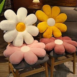 Lovely Flower Plush Cushion Room Decor Sunflower Pillow Bay Window Pink Flower Setting For Kids Bedroom Seat Pillow miniinthebox