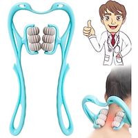 Neck Massager, Vital Dual Pressure Trigger Point,Self Shiatsu Deep Massage,Handheld Manual Roller Massager Tool - Gift for Men and Women, White Elephant Gifts, Stocking Stuffers miniinthebox - thumbnail