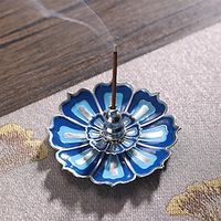 Vintage Lotus Fragrance Insert Thread Fragrance Incense Burner Plate Lotus Holder Cucurbitar Fragrant Seat Base Incense Clip Lightinthebox - thumbnail
