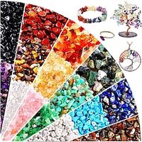 50pcs 5-8mmNatural Stone Gravel Gemstone Chips Beads for Jewelry Making Loose Beads Wholesale Freeform Lightinthebox - thumbnail