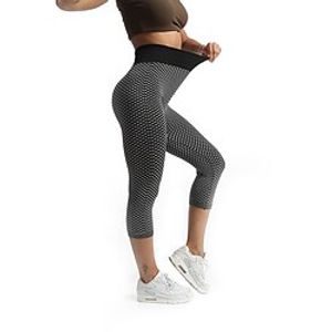 Women's Yoga Pants Jacquard Tummy Control Butt Lift High Waist Yoga Fitness Gym Workout Capri Leggings Bottoms Green Grey Red Sports Activewear High Elasticity Skinny  Athletic  Athleisure Lightinthebox