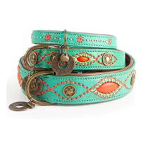 Dwam Janis Dog Collar - Turquoise XXL, 55-66X4Cm - thumbnail