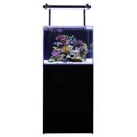 Aqua One Minireef 120 Marine Tank Including Accessories, Black Aquarium With Cabinet L60Xw45Xh80Cm - thumbnail