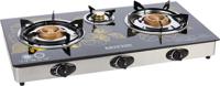 Krypton Triple Burner Glass Top Gas Stove - KNGC6060