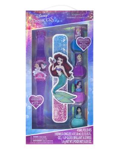 Disney Princess Nail Polish & Lip Gloss Watch Makeup