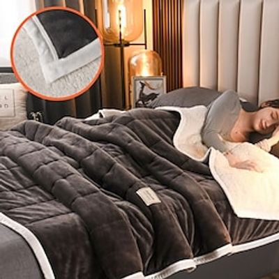 Winter Blanket Triple Layer Blanket Winter Warmth Coral Velvet Blanket Afternoon Nap Flannel Blanket Lamb Velvet Bed Sheet Weighted Heavy Cozy Sherpa Blanket Lightinthebox Winter Blanket Triple Layer Blanket Winter Warmth Coral Velvet Blanket Afternoon Nap Flannel Blanket Lamb Velvet Bed Sheet Weighted Heavy Cozy Sherpa Blanket Lightinthebox