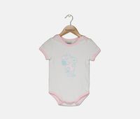 Baby Girls Snoopy Print Bodysuit  White/Pink - thumbnail