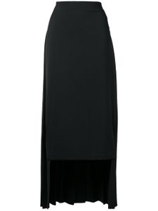 Maison Margiela asymmetric pleated skirt - Black