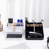 Bamboo Fiber Office Storage Box Bamboo Wood Divided Cosmetic Storage Box Lightinthebox - thumbnail