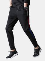 Mens Elastic Waist Thick Sport Pants