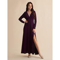 Purple Split Ends High Elasticity Elegant Party Party/Wedding Guest Maxi Dressdress to impress 2024 - thumbnail