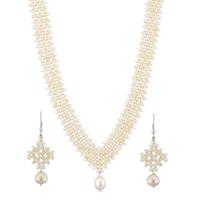 Sri Jagdamba Pearls Conventional Pearl Necklace Set - JPSEP-15-23