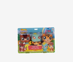 Treeatures Triple Pack Stuff Toy- Manolo  Nalani  Zalika  Brown/Yellow/Mint