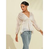 Chiffon Modern Striped Plaid V Neck Bolero Top Lightinthebox