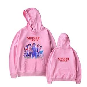 Inspired by Stranger Things Eleven Friends Don't Lie Hoodie Anime 100% Polyester Anime Front Pocket Graphic Street Style Hoodie For Men's  Women's  Couple's Lightinthebox