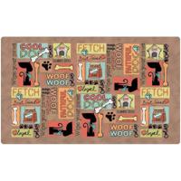 Drymate Dog Bowl Placemat Cool Dog - Brown - 16 x 28 inch - thumbnail