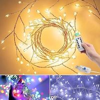 Fairy Lights Led Firecracker Lights, 8 Twinkling Modes USB Remote with Timer Waterproof Cluster Starry String Lights, For Christmas Tree Decoration, Ceiling Bedroom Wreath Window Wedding miniinthebox - thumbnail