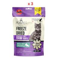 Kelly & Co's Single Ingredient Freeze-dried Crocodile Muscle Meat For Cat - 40g Pack Of 3