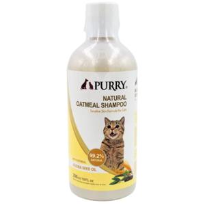 Purry Natural Cat Shampoo With Oatmeal & Jojoba Seed Oil (296ml)