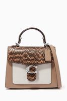 Tabby Top Handle 20 in Colorblock Snakeskin Leather - thumbnail