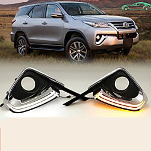OTOLAMPARA Car Factory OEM DRL Fog Light Kit 20W COB LED Daytime Running Lights for Toyota Fortuner 2015-2020 Year Whole Kit Lightinthebox