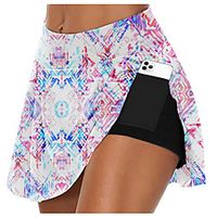 21Grams Women's High Waist Athletic Skort Running Skirt 2 in 1 Running Shorts with Built In Shorts Athletic Bottoms 2 in 1 Side Pockets Summer Fitness Gym Workout Running Training Exercise Quick Dry Lightinthebox - thumbnail