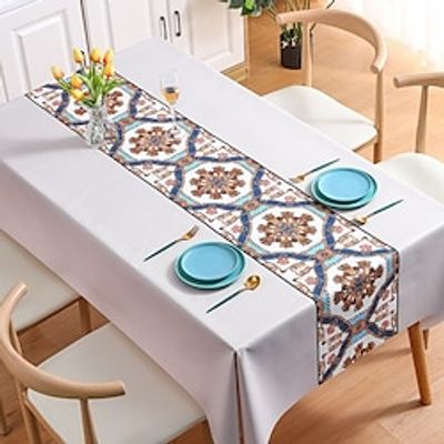 Waterproof Tablecloth PVC Oilproof Rectangle Table Cloth Table Cover for Party, Family Dining, Restrant miniinthebox