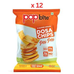 Popbite Dosa Chips Peri Peri 75 gm Pack of 12