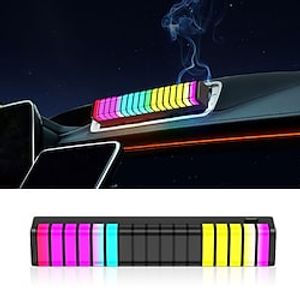 Auto Car Interior RGB Light Music Rhythm Control Diffuser Vent Clip Air Fresheners LED Atmosphere Aromatherapy Decorative Lamp miniinthebox
