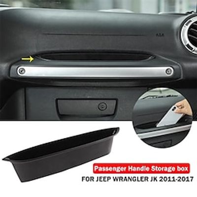 Passenger Storage Tray Organizer Grab Handle Accessory Box For Wrangler JK JKU 24 Door, Interior Accessories Lightinthebox