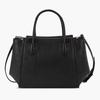 Nine West Solid Tote Bag with Double Handle and Adjustable Strap