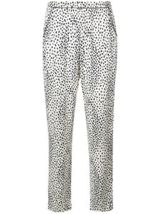 Fleur Du Mal leopard print pyjama bottoms - White