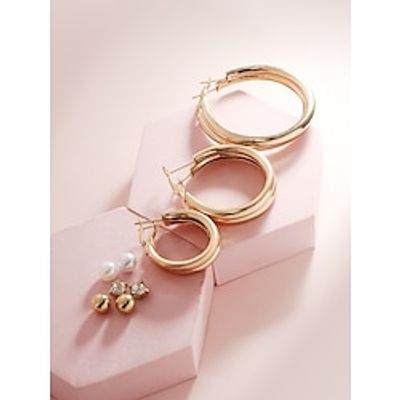 6 Pairs Earrings For Women's Birthday Prom Date Alloy Classic Fashion Lightinthebox